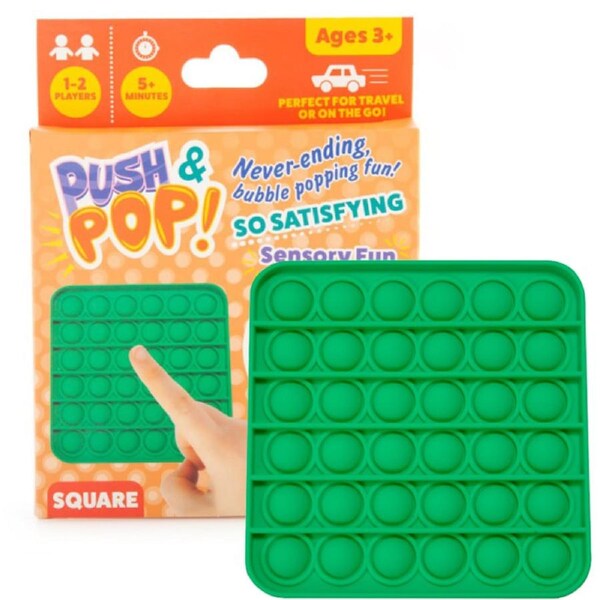 Push & Pop Square Green Pop It
