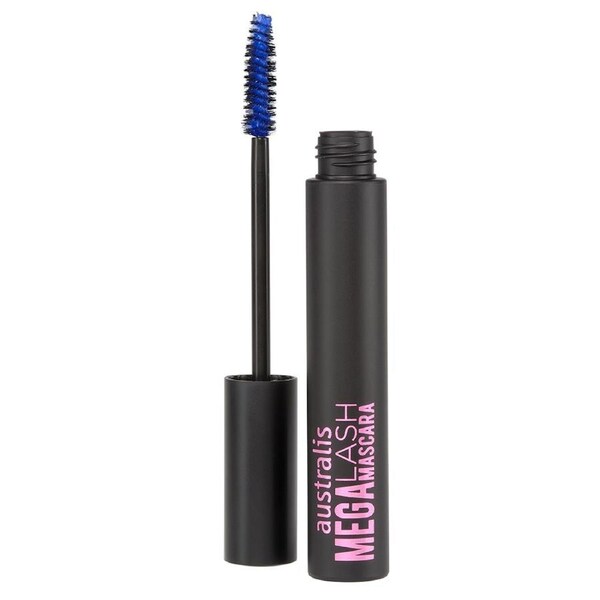 Australis Mega Lash Mascara Eyelash Curling Oil-Free Makeup Cosmetics Beauty - Electric Blue