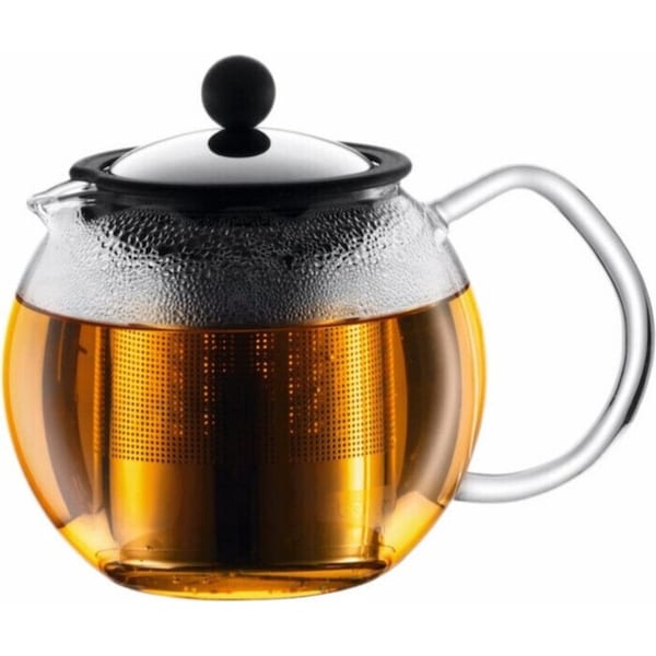 Bodum 1807-16 Assam Tea Press with Stainless Steel Filter, 0.5L Clear