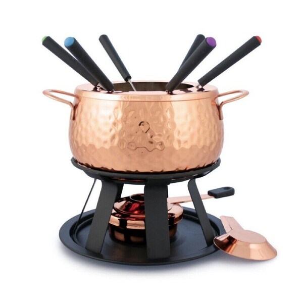 Swissmar 75840 11 Piece Fondue Set COPPER Copper