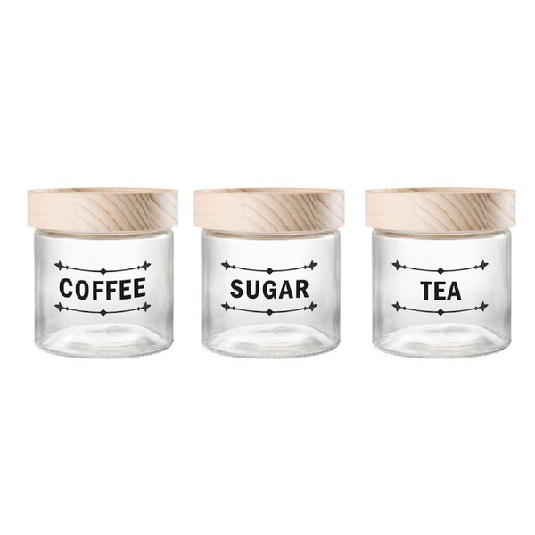 Ambrosia Lock Fresh 4 Piece Canister Set 12.5X12.5X13cm Scullery