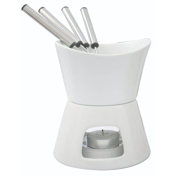 Swissmar 75694 7pc Chocolate Fondue Set White