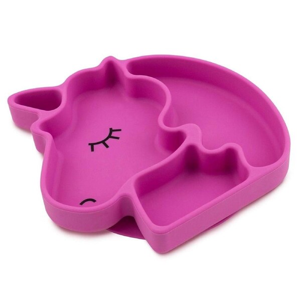 Bumkins Silicone Grip Dish - Unicorn