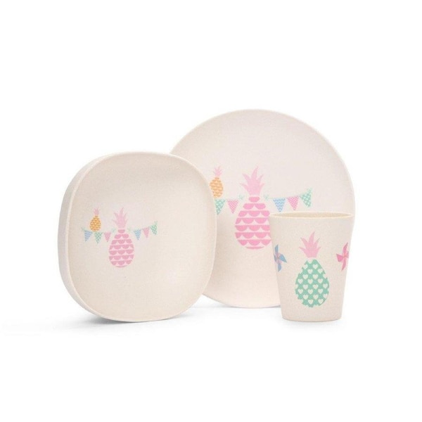 Penny Scallan Kids Bamboo Meal Set - Pineapple Bunting