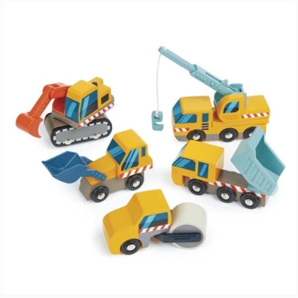Tender Leaf Toys Wooden Construction Car Set