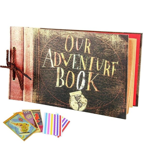 Anniversary Scrapbook DIY Photo Album Our Adventure Book Surprise Gift 80 Pages