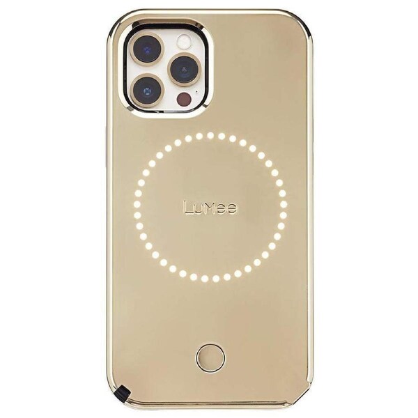 Case-Mate LuMee Halo Case for Apple iPhone 12/12 Pro Gold Mirror w/ Micropel