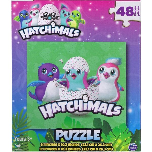 48pc Hatchimals Birds Background Jigsaw Puzzle Educational Kids/Child Toy Green