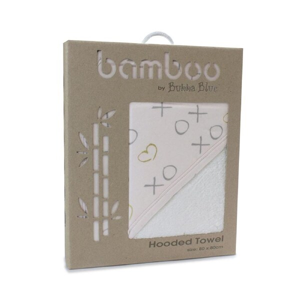 Bubba Blue Hooded Towel - Pink Bloom