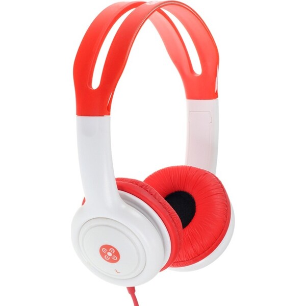 Moki Volume Limited Kids On Ear Headphones/Headband 3.5mm Jack/1.2m CBL Red 3y+