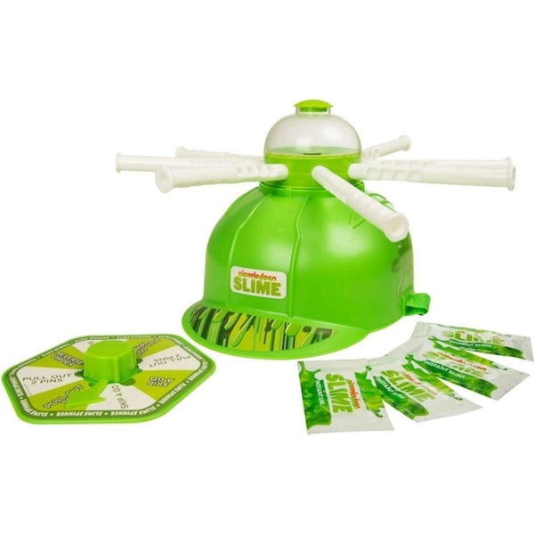 Nickelodeon Slime Soaker Game w/4x DIY Instant Slime Powders/Helmet f/ Kids 5y+