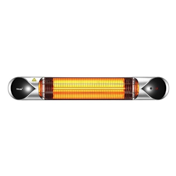 New Maxkon 2000W Carbon Fibre Infrared Heater Instant Heat Outdoor Patio Strip Heater Remote Control