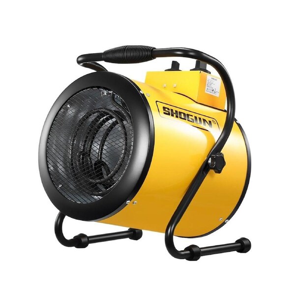 2-in-1 3000W Portable Electric Industrial Fan Heater Free Standing Carpet Dryer SAA Yellow