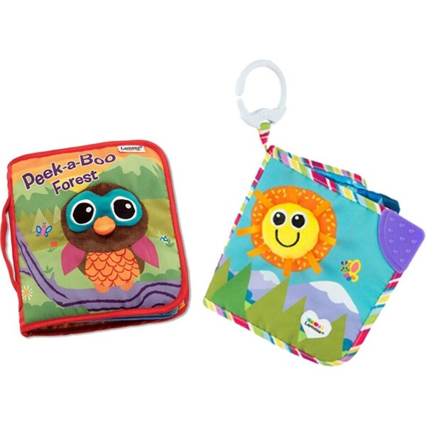 2x Lamaze Friends/Peek-a-Boo Forest Soft Activity Baby Book Squeak/Crinkle 0m+