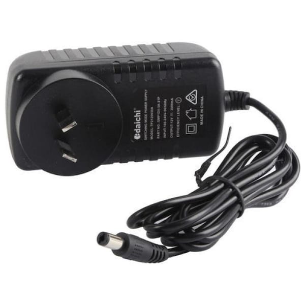 12V DC 3A Power Adapter with 2.1 DC plug