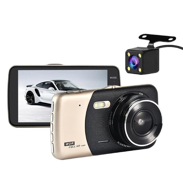 1080P Dual Dash Cam Front and Rear Motion Detection Loop Recording Car Camera