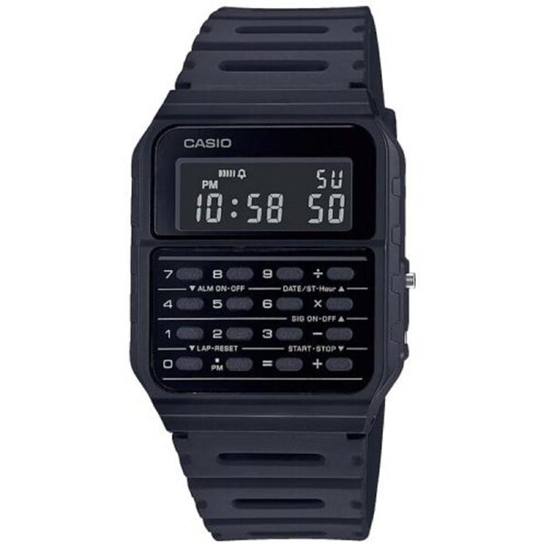 Casio CA-53WF-1B Black Vintage Retro Style Unisex Digital Calculator Watch