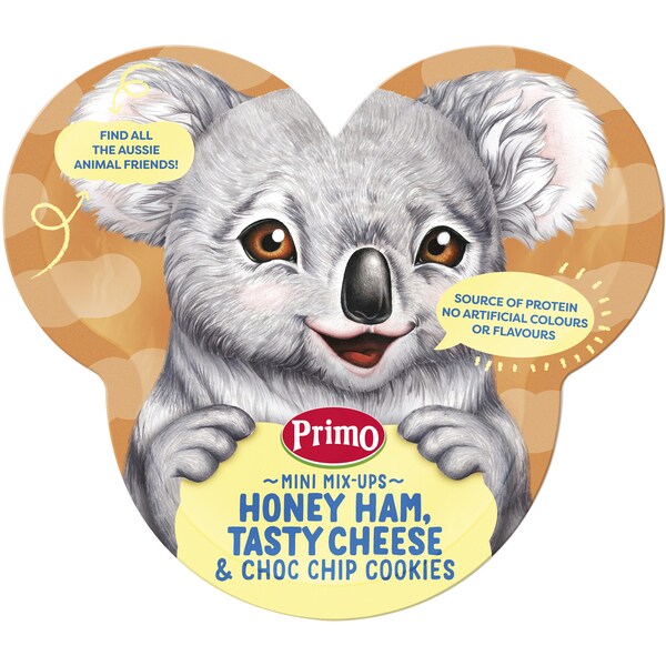 Primo Mini Mix Ups Ham, Cheese & Mini Choc Chip Cookie 35g