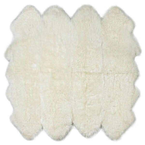 Australian Sheepskin rug Lambskin Rug Long Wool Fluffy Genuine Skin Rug OCTO 8 Panels