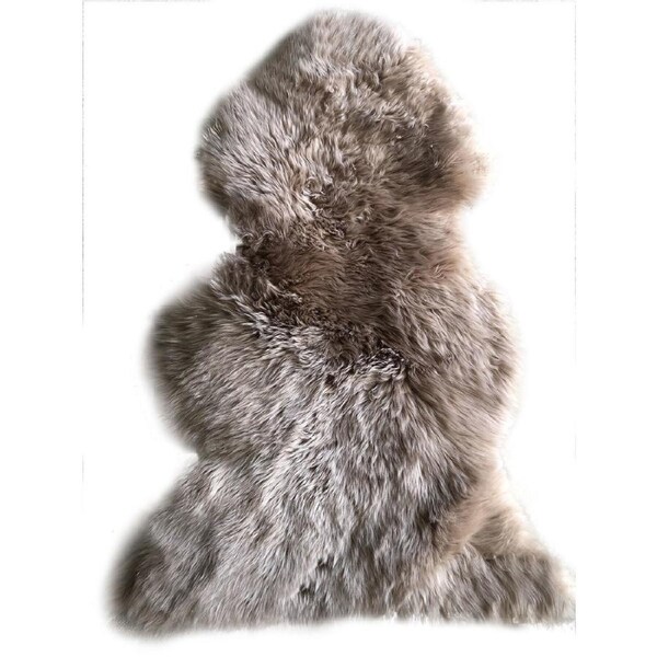 100% Genuine Sheepskin Rug Lambskin Rug Wool Desert Taupe 90CM Fluffy