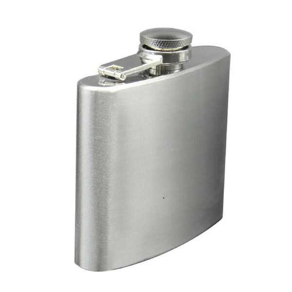 8oz Hip Liquor Whiskey Alcohol Flask Cap Stainless Steel Pocket Wine Bottle Gift