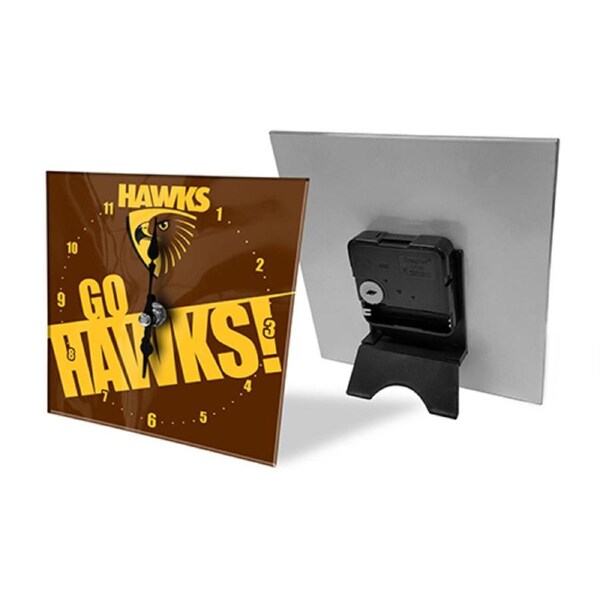 Hawthorn Hawks AFL Mini Glass Clock
