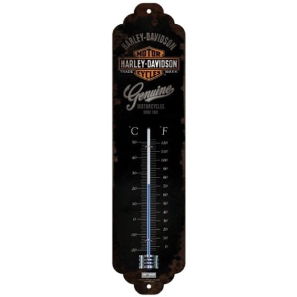 Harley Davidson Genuine Thermometer Man Cave Tin Sign Temperature Gauge