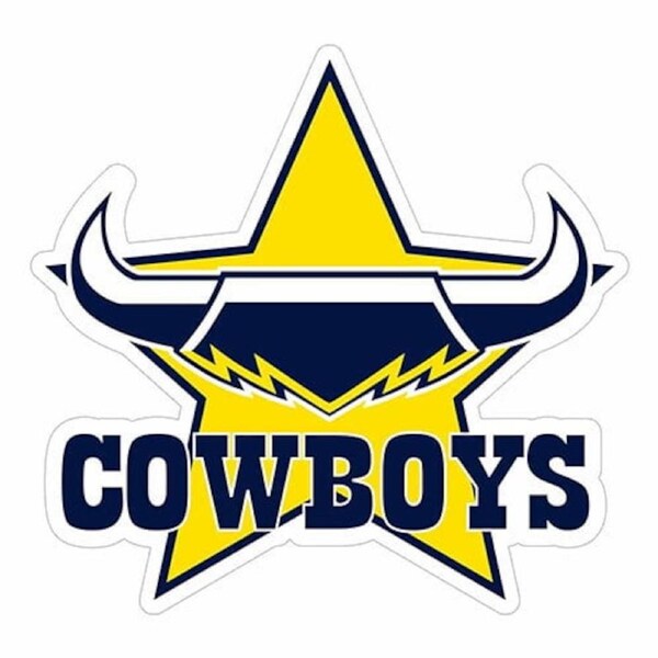 North QLD Cowboys NRL Logo Sticker Car School Books