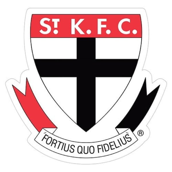 St Kilda Saints AFL LOGO Car School Books Sticker Decal