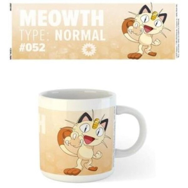 POKEMON Meowth Coffee Tea Hot Chocolate Mug Cup