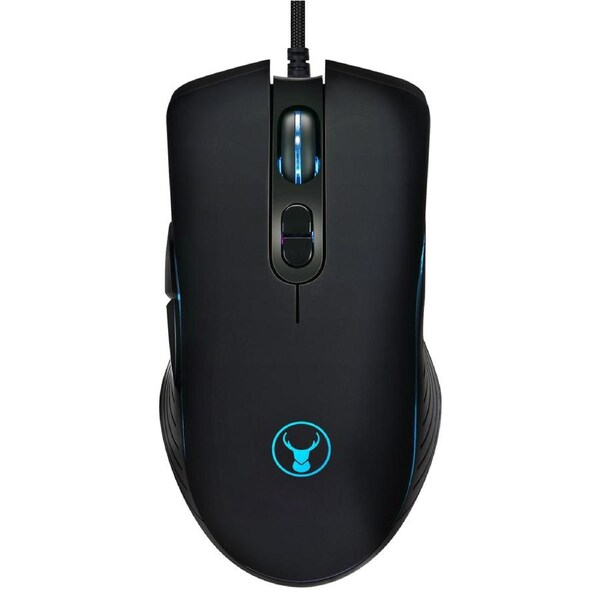 Bonelk X-715 7D RGB LED USB Optical Wired Gaming Mouse 3200DPI for PC/Laptop BLK