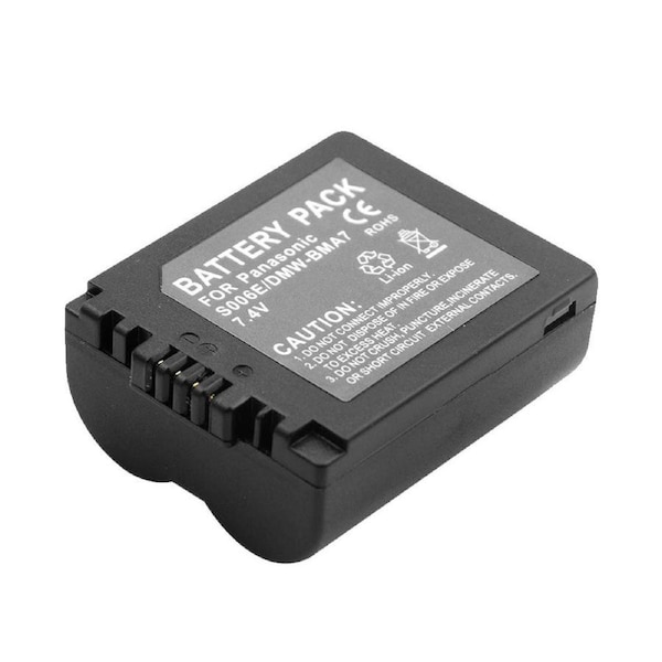 Battery for Panasonic Camera CGA-S006 CGA-S006A CGA-S006E CGA-S006E/1B CGR-S006 CGR-S006A CGR-S006E DMW-BMA7