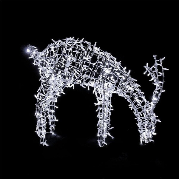 3D LED Grazing Reindeer "Molly" White 1.2m