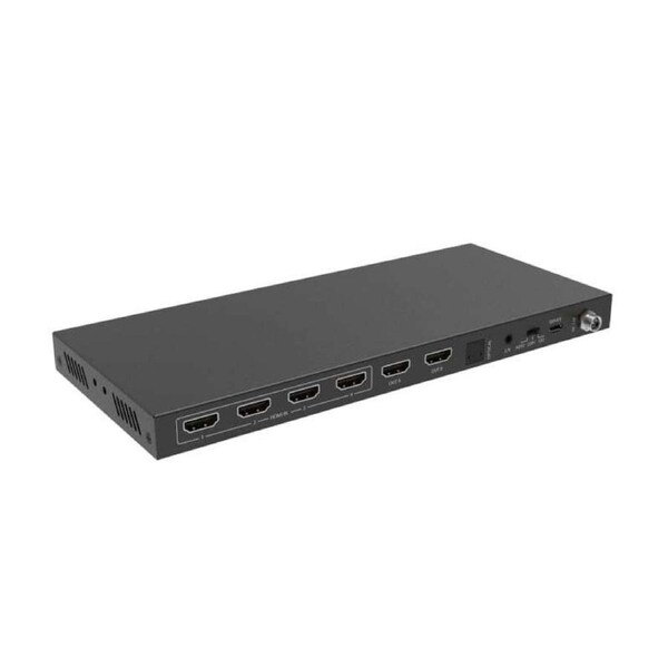 HDMI 2.0 18GBPS 4 Input 2 Output Matrix Switcher Splitter w/ Downscaler & Audio Splitter