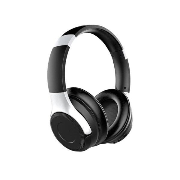 Catzon B26T Active Noise Cancelling Wireless Bluetooth Headphones 10 hours time Bluetooth Headset with Super HiFi Deep Bass (Blacksilver)