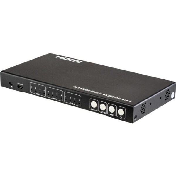Pro2 4K-1080p Downscale ARC SPDIF/Audio Extraction 4X2 HDMI 18G Matrix Switcher