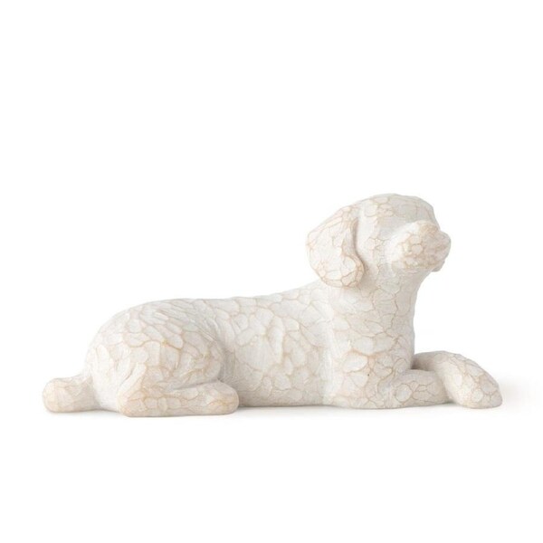 Willow Tree Figurine Love My Dog (Small Lying Down) By Susan Lordi 27790