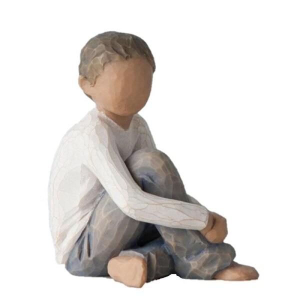 Willow Tree Figurine Caring Child (Darker Skin & Hair) by Susan Lordi 27351