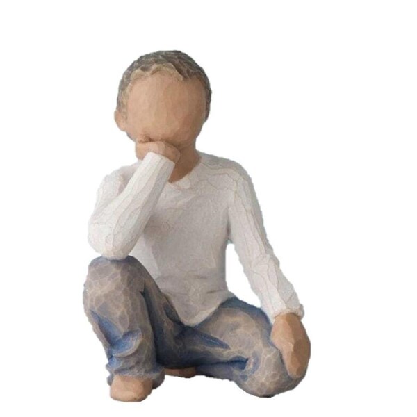 Willow Tree Figurine Inquisitive Child (Darker Skin & Hair) by Susan Lordi 27350