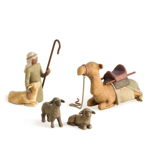 Willow Tree Shepherd and Stable Animals Christmas Nativity by Susan Lordi 26105