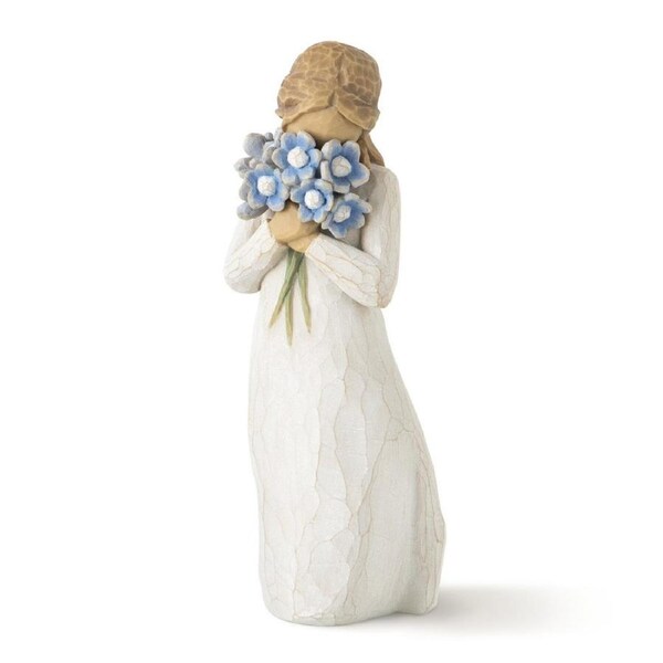 Willow Tree Figurine Forget Me Not Girl with Flowers By Susan Lordi 26454