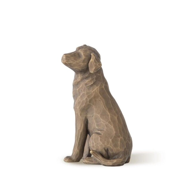 Willow Tree Figurine Love My Dog (Dark) Always With Me by Susan Lordi 27683