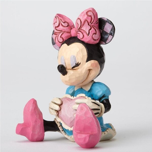 Disney Traditions by Jim Shore - Minnie Mouse Love Heart Mini Figurine 7cm