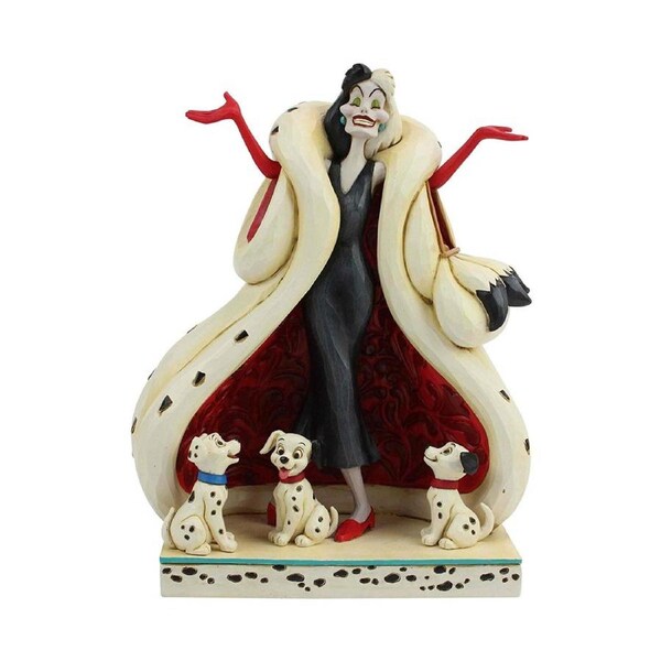 Disney Traditions by Jim Shore - The Cute and the Cruel - 101 Dalmatians Figurine 21cm