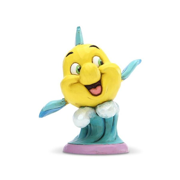Disney Traditions by Jim Shore - Flounder - The Little Mermaid Personality Pose Figurine 7.5cm