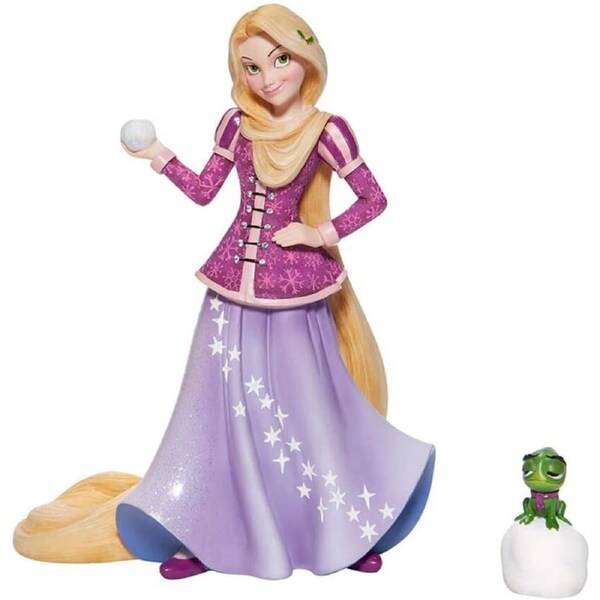 Disney Showcase - Rapunzel & Pascal - Holiday Princess - Couture de Force Figurine 21cm