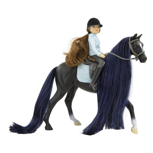 Breyer Horses Jet Thoroughbred & Charlotte English Rider Freedom 1:12 Scale 61145