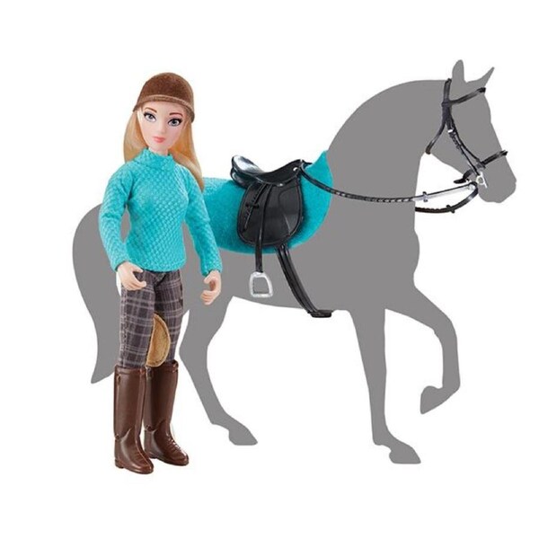 Breyer Horses Heather English Rider Doll Figure Saddle & Bridle Freedom 1:12 Scale 62022