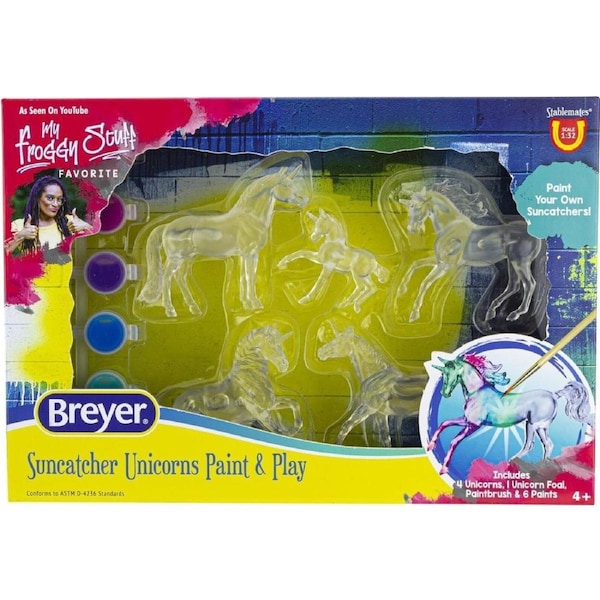 Breyer Horses Suncatcher Unicorn Paint & Play Stablemates 1:32 Scale 4238