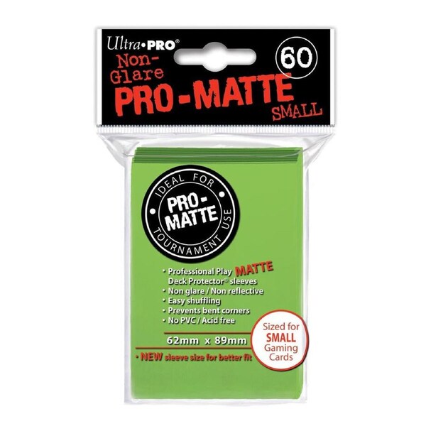 Ultra Pro Lime Green Sleeves - Pro Matte - Small - 60 Pack